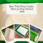 Tofu press guide with tips for preparing delicious, firm tofu for plant-based cooking.