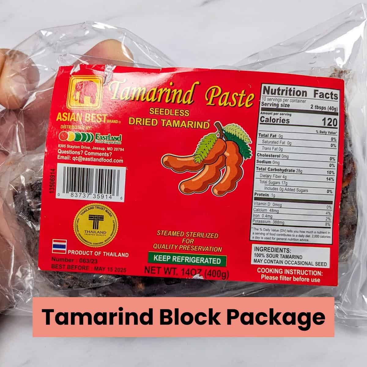 tamarind block packaged labeled: tamarind block package.