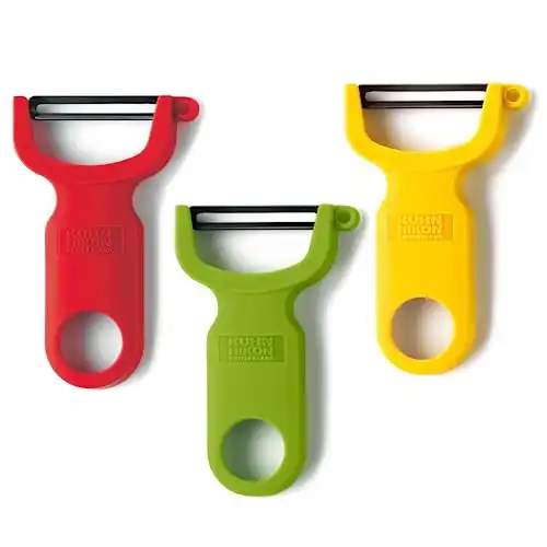 Kuhn Rikon Original Swiss Peeler 3-Pack Red/Green/Yellow