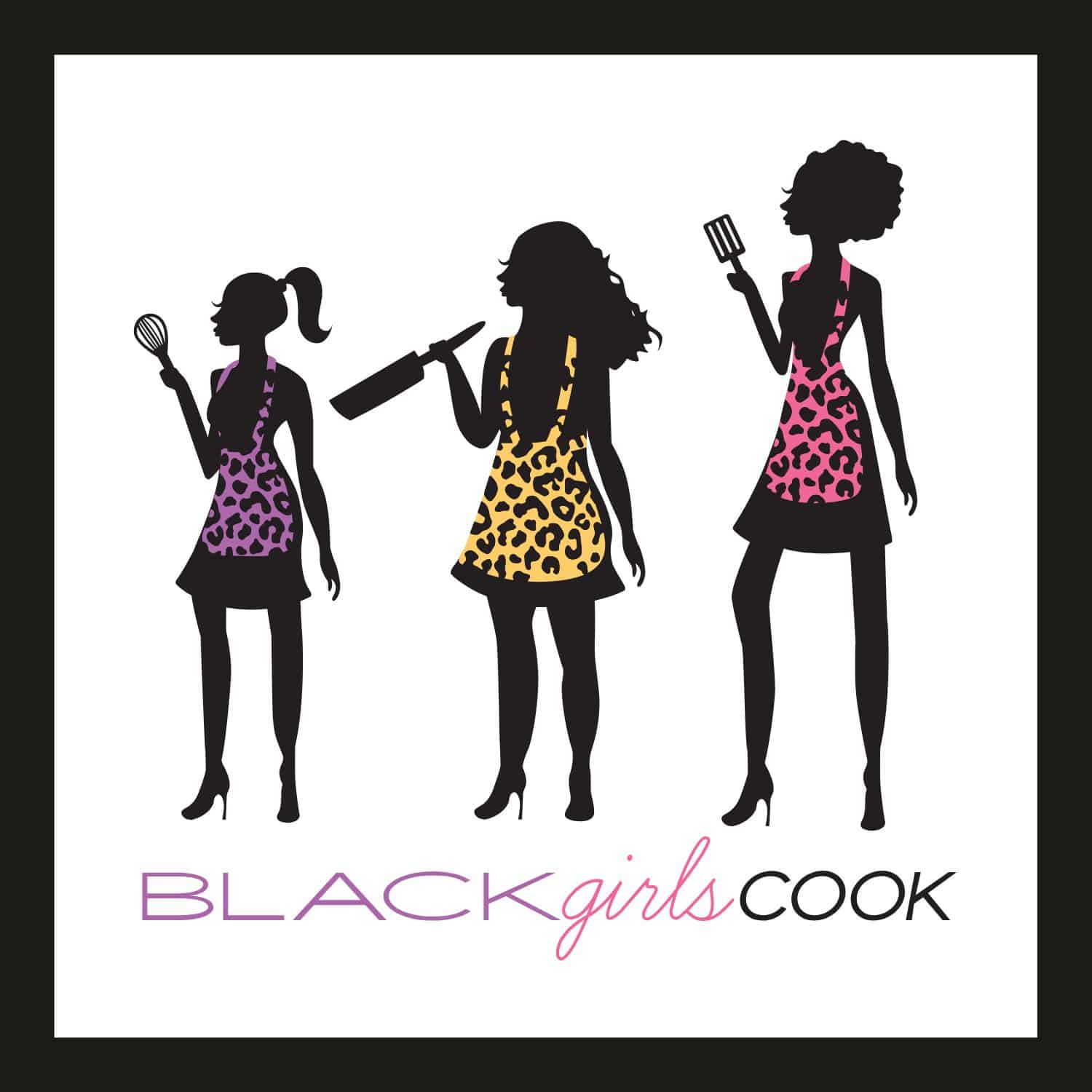 Black Girls Cook Logo with Black border.