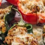 cheesy stuffed sweet peppers as featured image for Cooking with Sweet Peppers