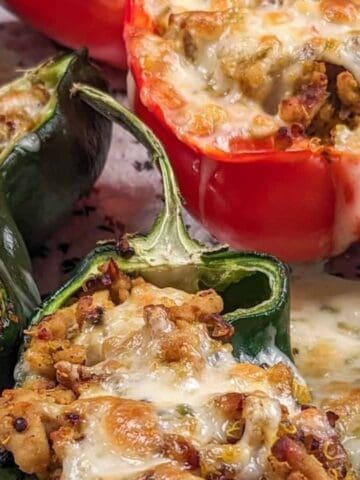 cheesy stuffed sweet peppers as featured image for Cooking with Sweet Peppers